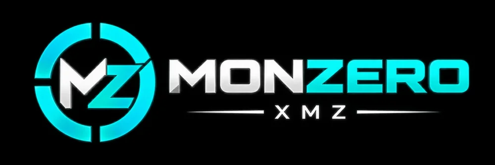 Monzero XMZ wordmark with the MZ emblem